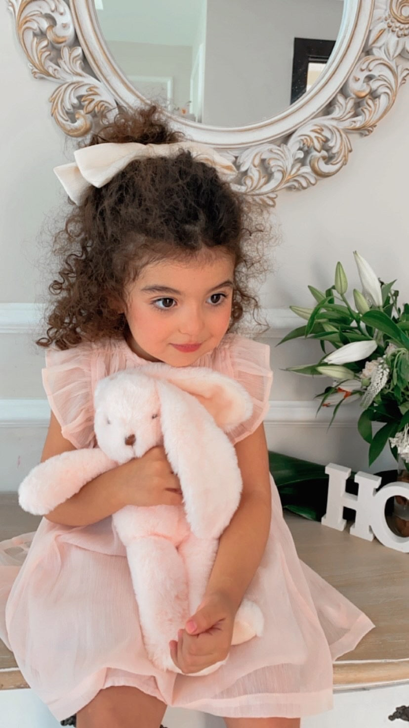 Teddykompaniet - Svea Bunny Stuffed Animal - Light Pink (30 cm)