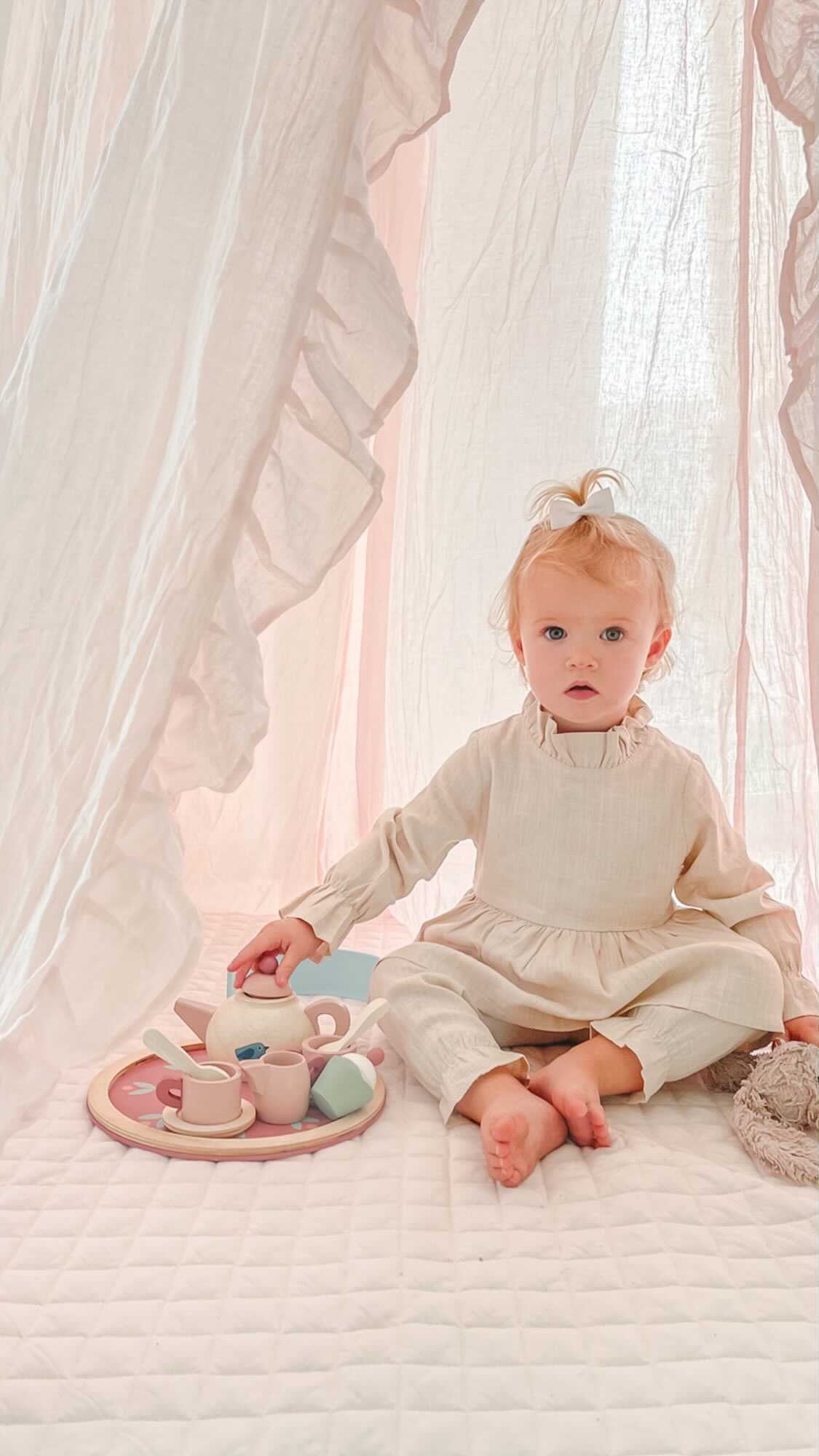 Elli Junior - 100% Organic Cotton Playmat | Pink