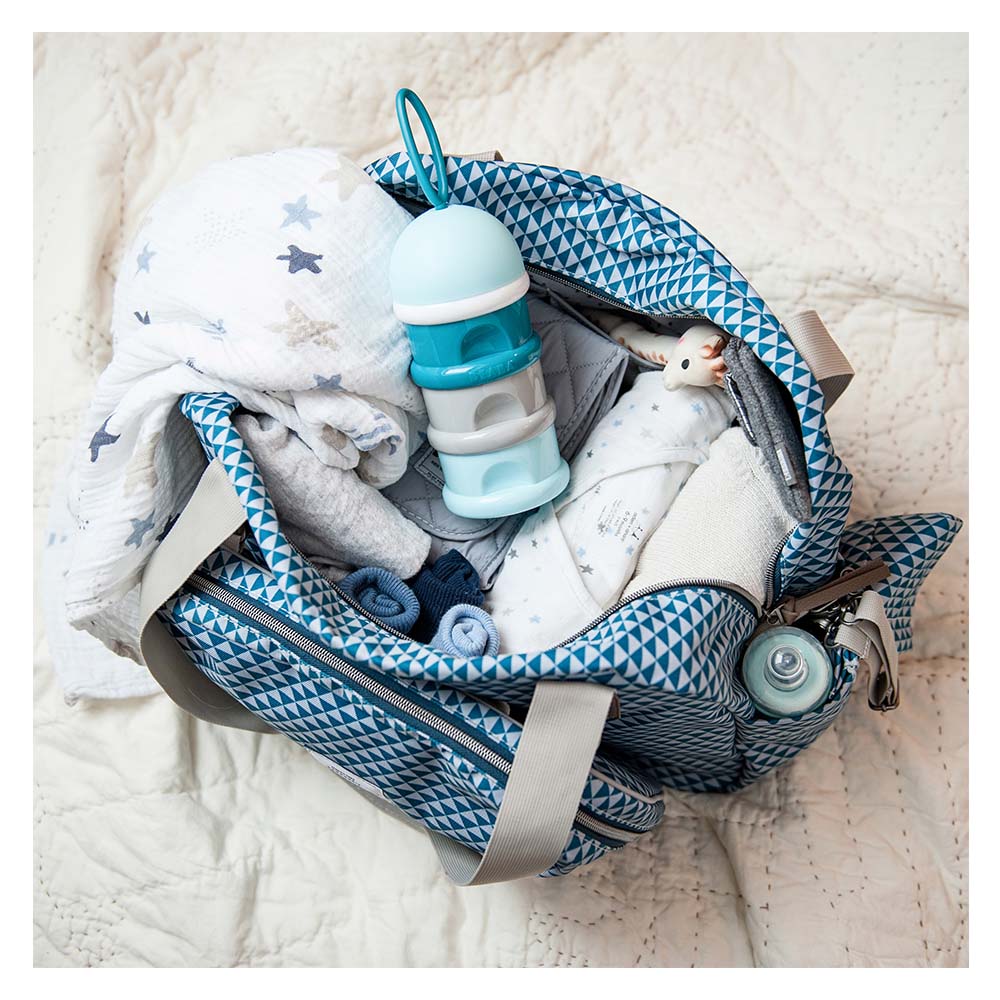 Geneva II Changing Bag - Play Print Blue