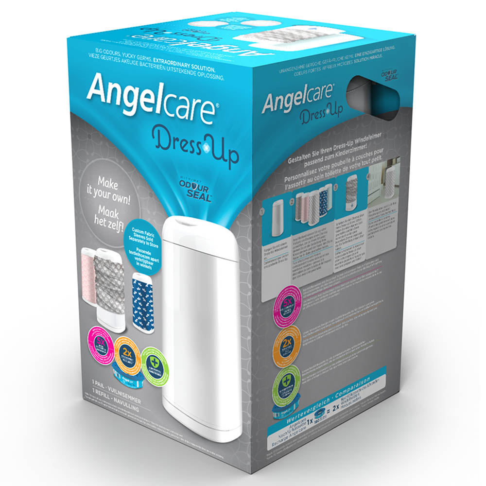 Angelcare - Dress Up Nappy Disposal System - White – Elli Junior