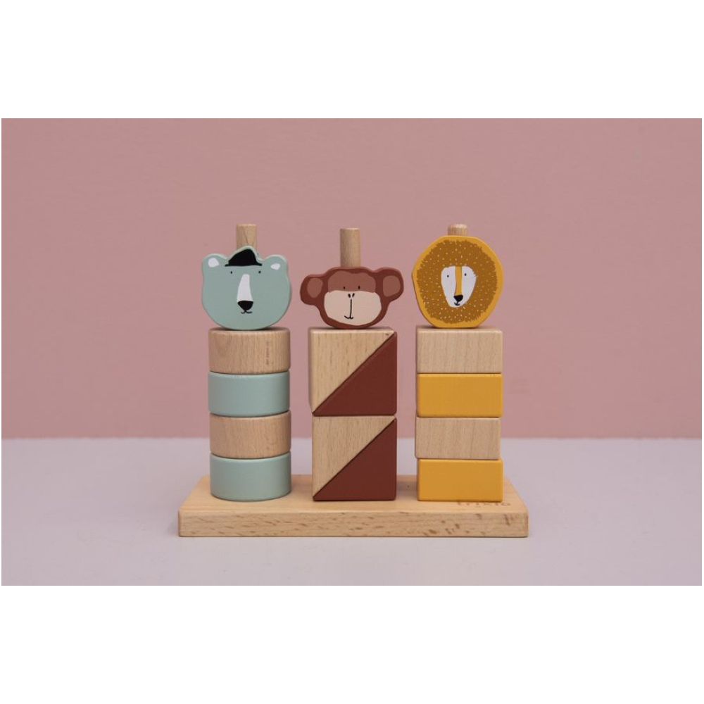 Wooden Animal Blocks Stacker