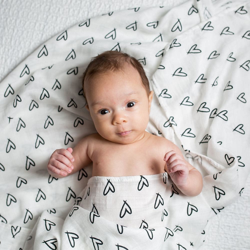 Bamboo Muslin Swaddle Blankets - All Natural