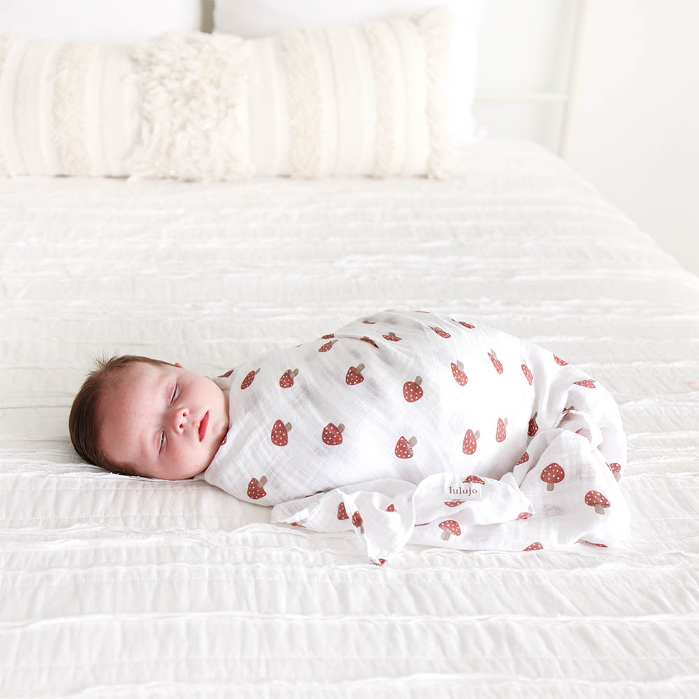 Cotton Swaddles - Mushroom & Sand