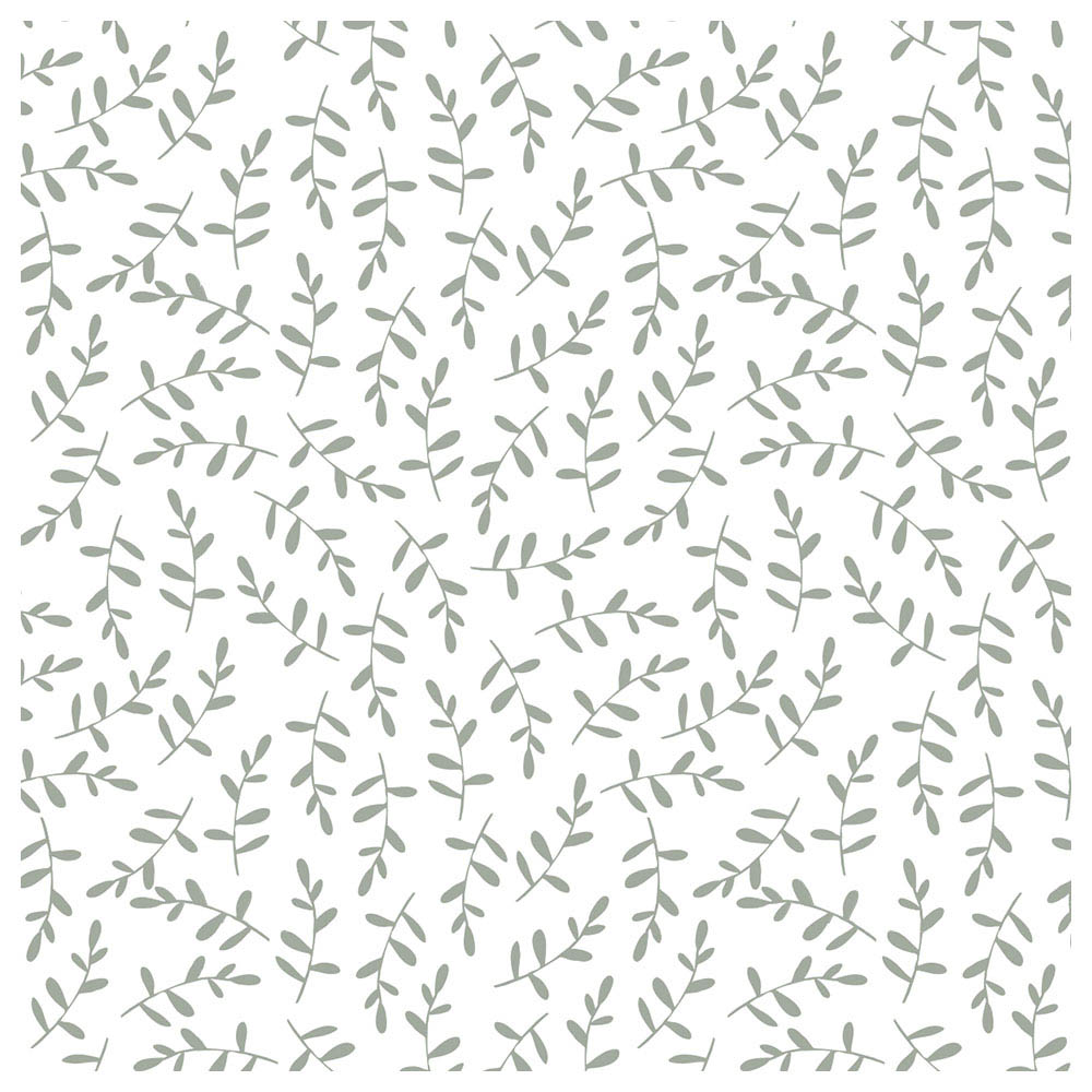 Lulujo - Muslin Crib Sheet (135cm x 70cm) - Greenery