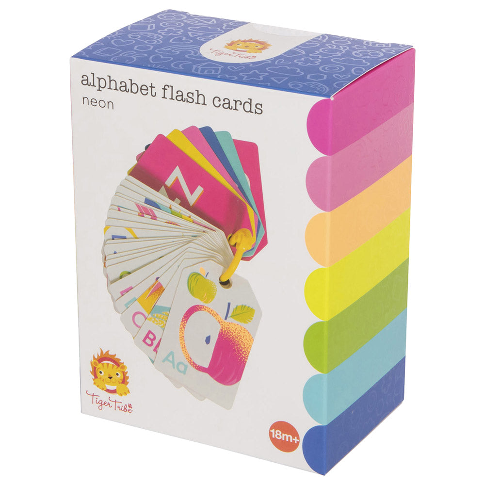 Tiger Tribe - Alphabet Flash Cards - Neon