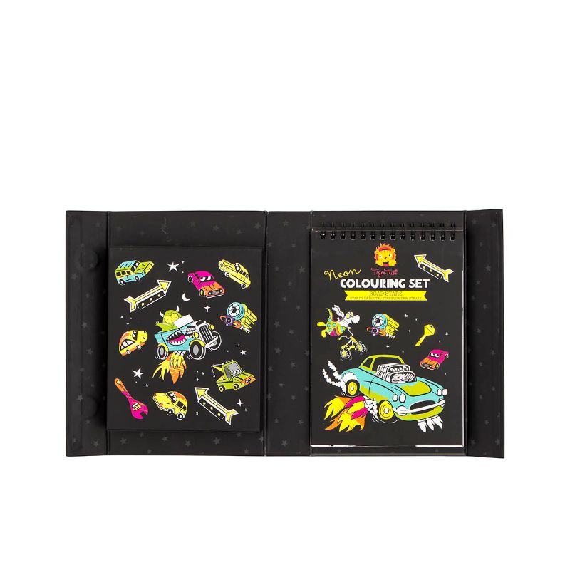 Tiger Tribe -Neon Colouring Set - Road Stars