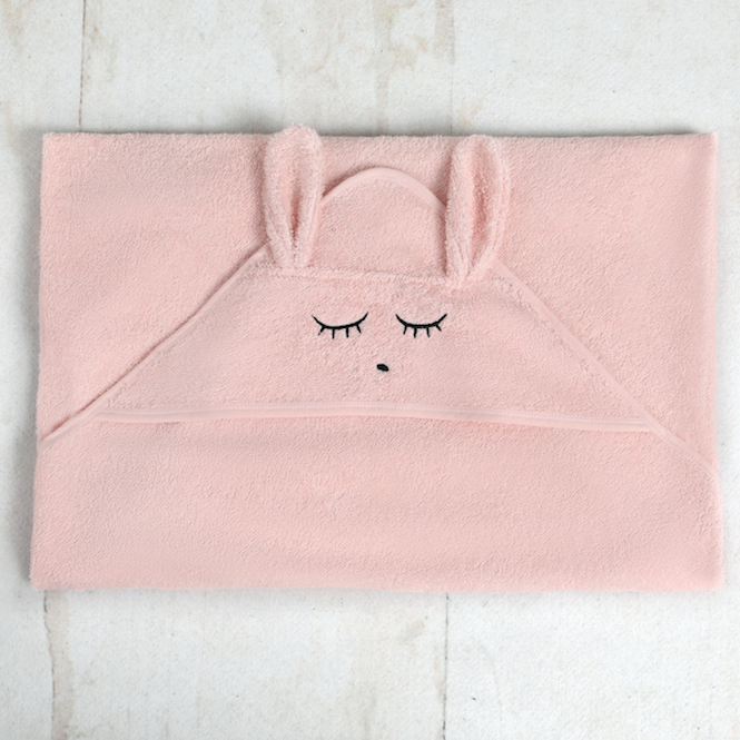 Pink store hooded towel