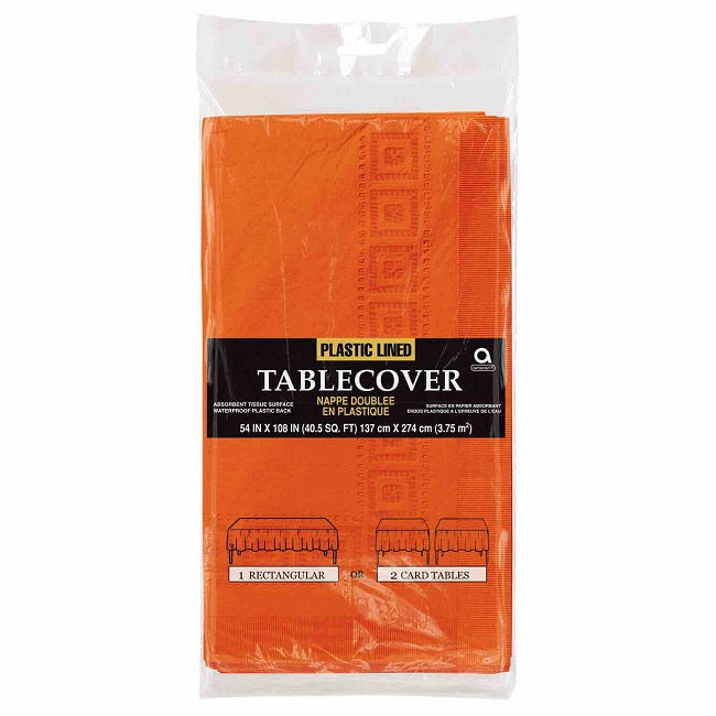 Orange Paper Tablecover