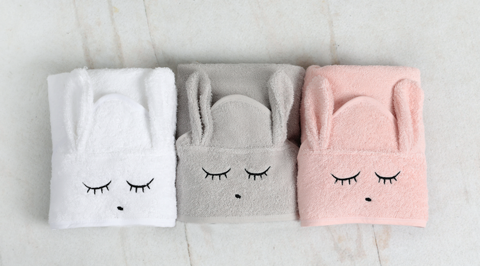 Huge Organic Hooded Towel (Can be personalised) Pink