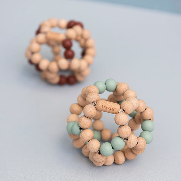 Wooden Beads Ball - Blue