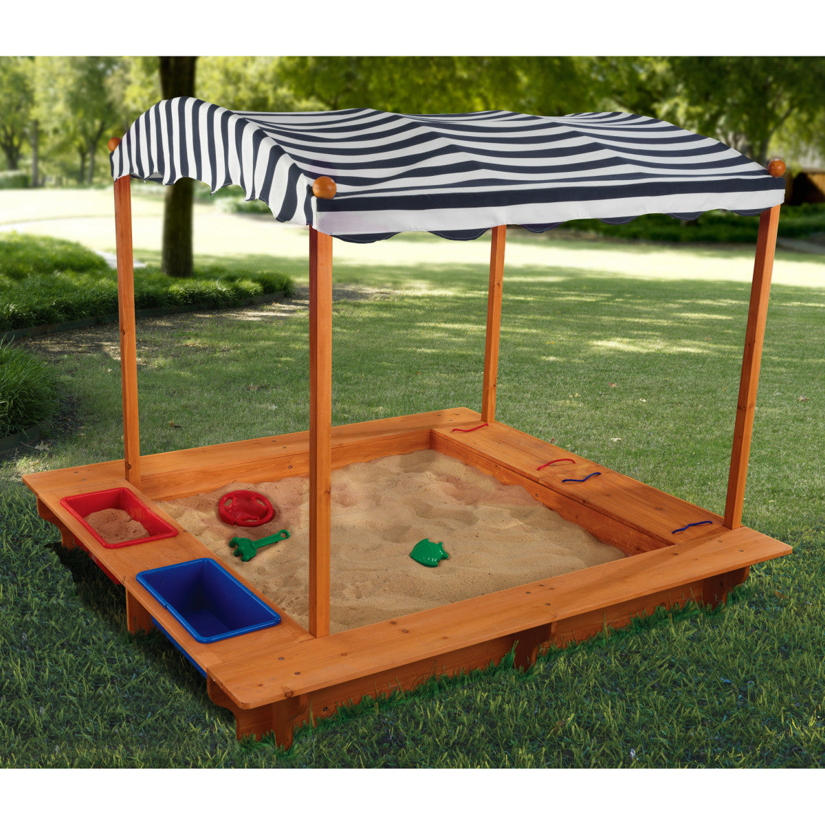 Outdoor Sandbox With Canopy