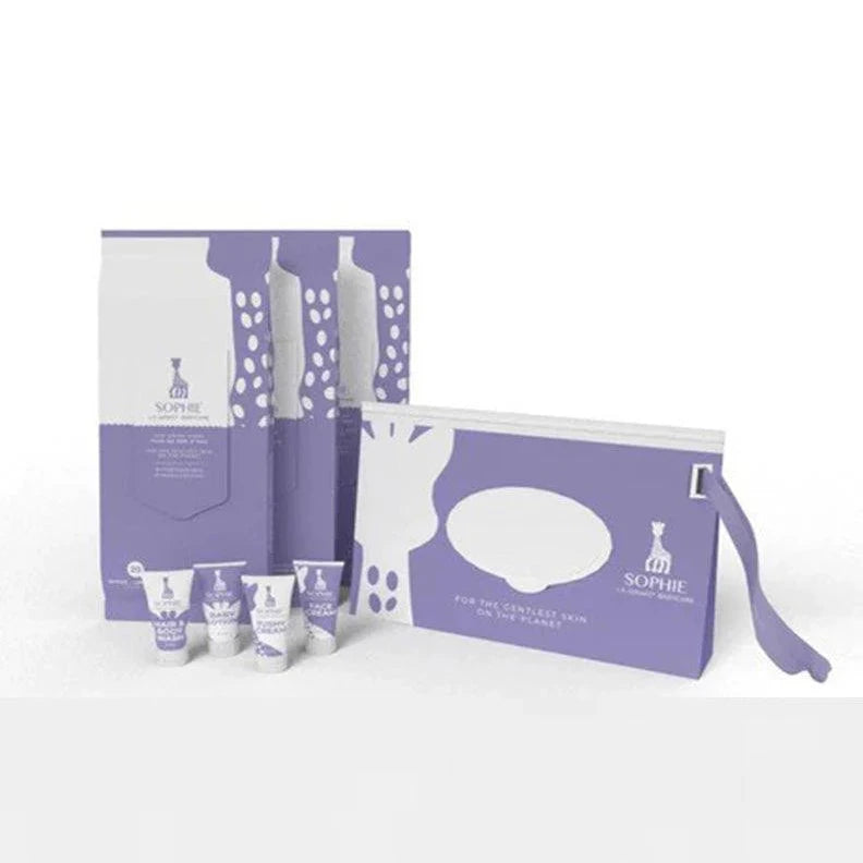 Babycare "Tiny Traveler" Kit (Includes 4 minis and 3x20 count wipes in a reusable travel pouch)