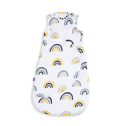 SnuzPouch Sleeping Bag, 2.5 Tog - Mustard Rainbow, 0-6M