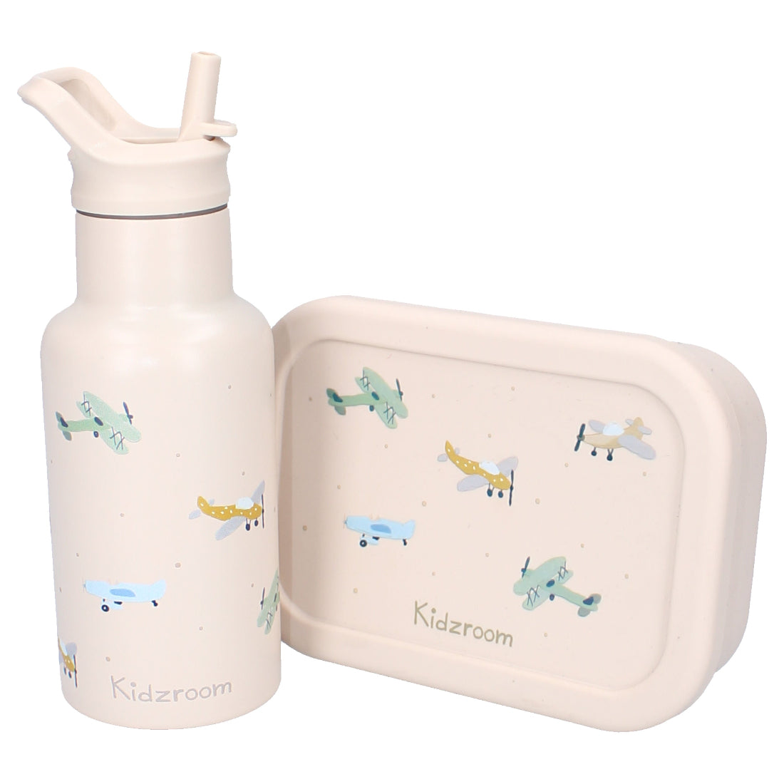 Metal Bottle 350ml Kidzroom Small Talk - Beige