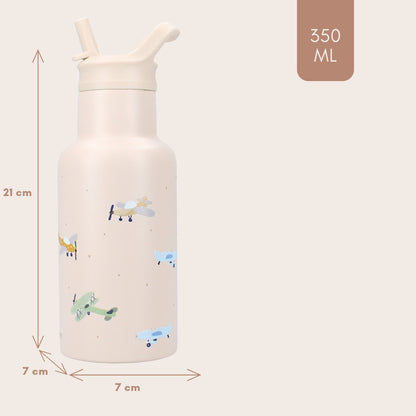 Metal Bottle 350ml Kidzroom Small Talk - Beige