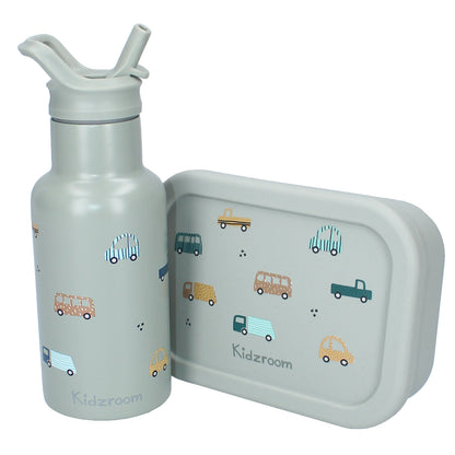 Metal Bottle 350ml Kidzroom Sweet Cuddles- Vehicle