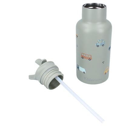 Metal Bottle 350ml Kidzroom Sweet Cuddles- Vehicle