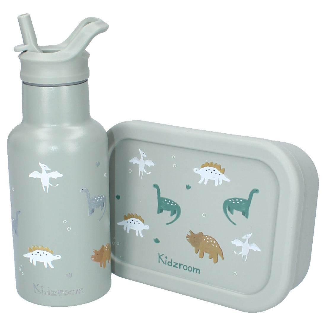 Metal Bottle 350ml Kidzroom Small talk - Green