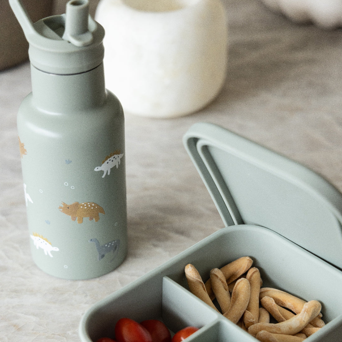 Metal Bottle 350ml Kidzroom Small talk - Green