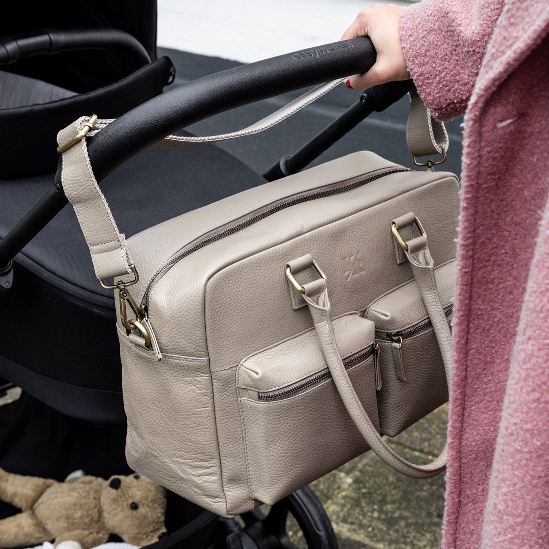 Diaper bag Kidzroom Care Vienna Lovely Leather, Taupe