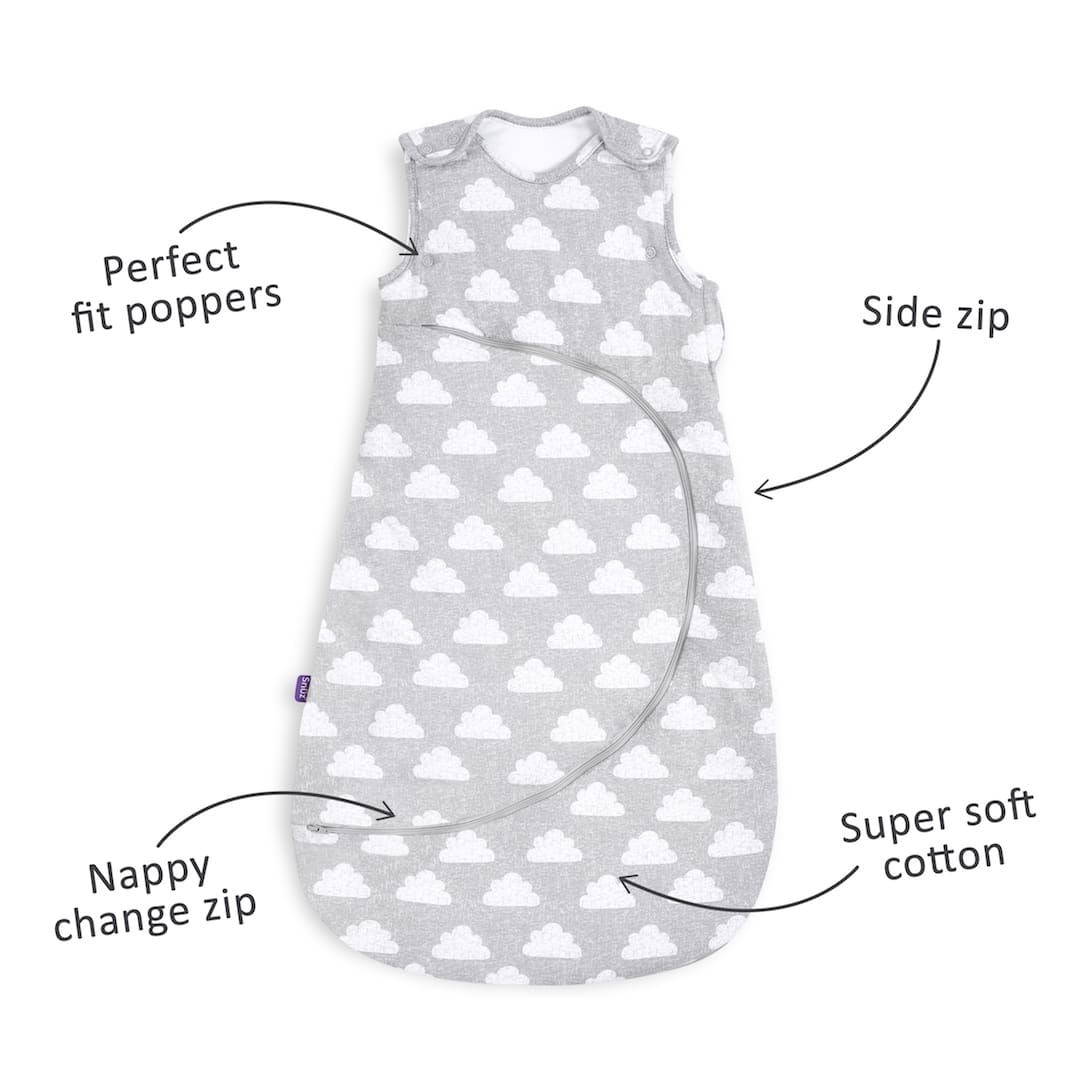 SnuzPouch Sleeping Bag, 1.0 Tog - Cloud Nine