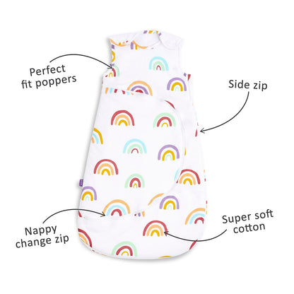 SnuzPouch Sleeping Bag, 1.0 Tog - Rainbow