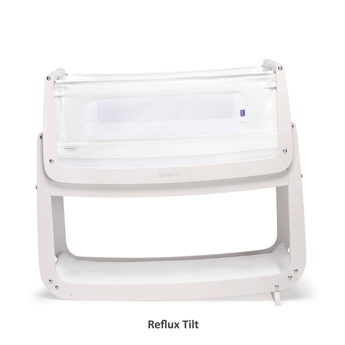 SnuzPod4 Bedside Crib - Rose White