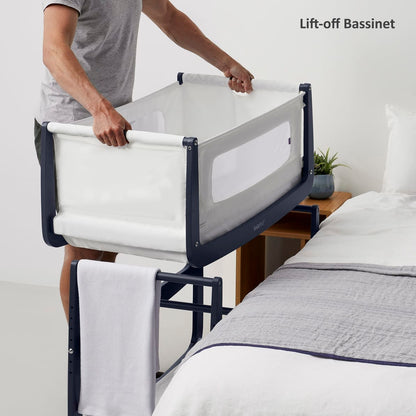 SnuzPod4 Bedside Crib - Navy