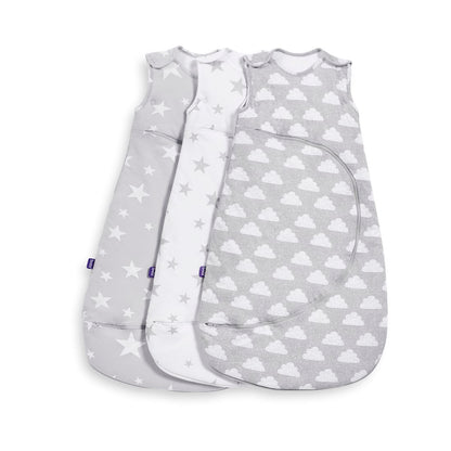 SnuzPouch Sleeping Bag, 2.5 Tog - White Star, 0-6M