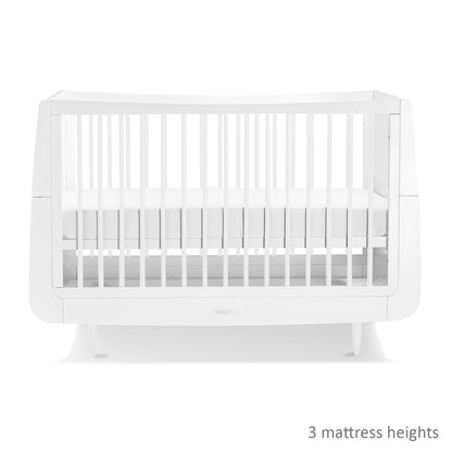 Snuz White Nursery Set SnuzKot + SnuzKot Changer Skandi White - Pack of 2