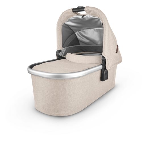 Bassinet - Declan - Oat Melange | Silver Frame