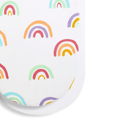 Snuz - SnuzPod Moses Basket/Pram Fitted Sheets Pack of 2 Rainbow