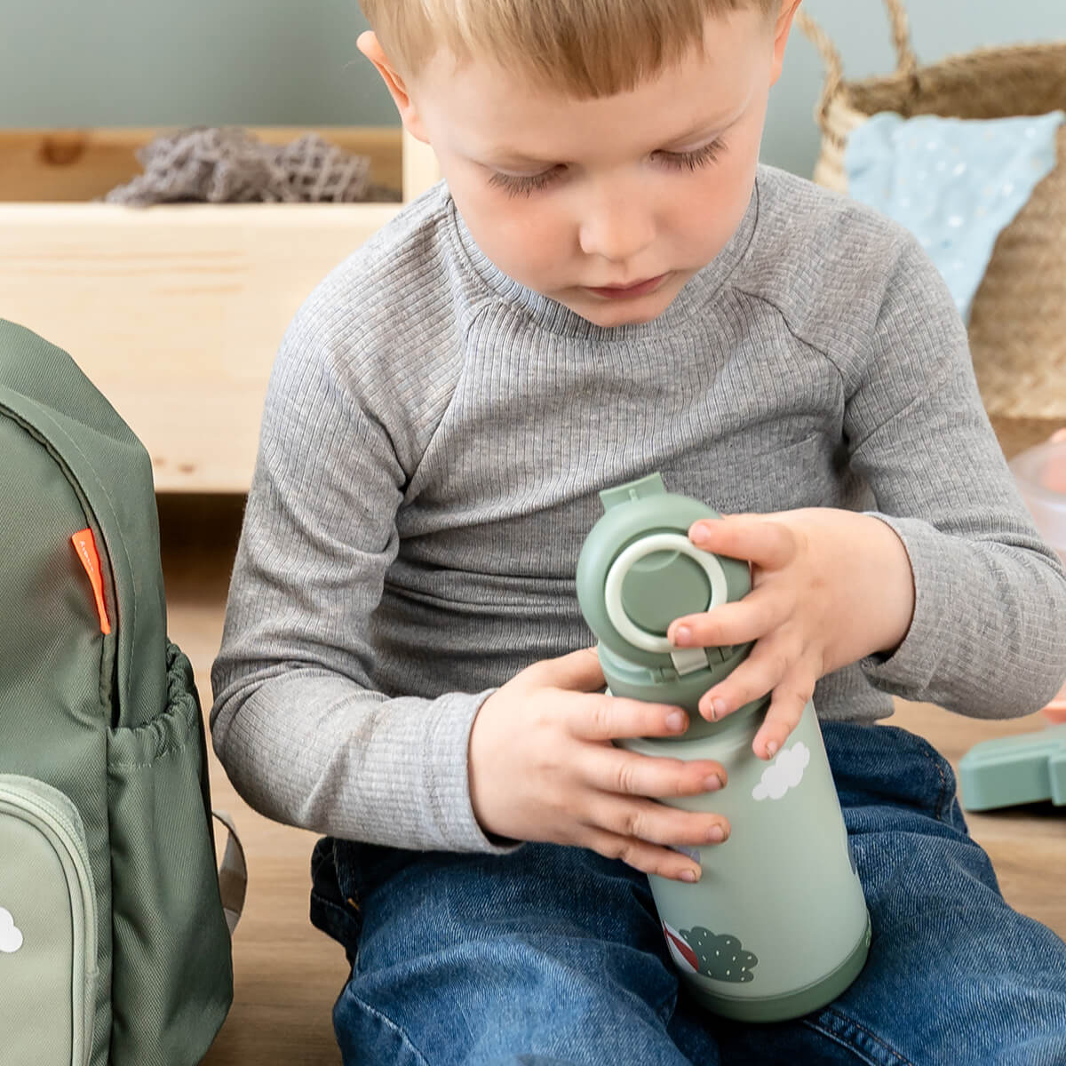 Insulated Bottle Playground Green 340ml