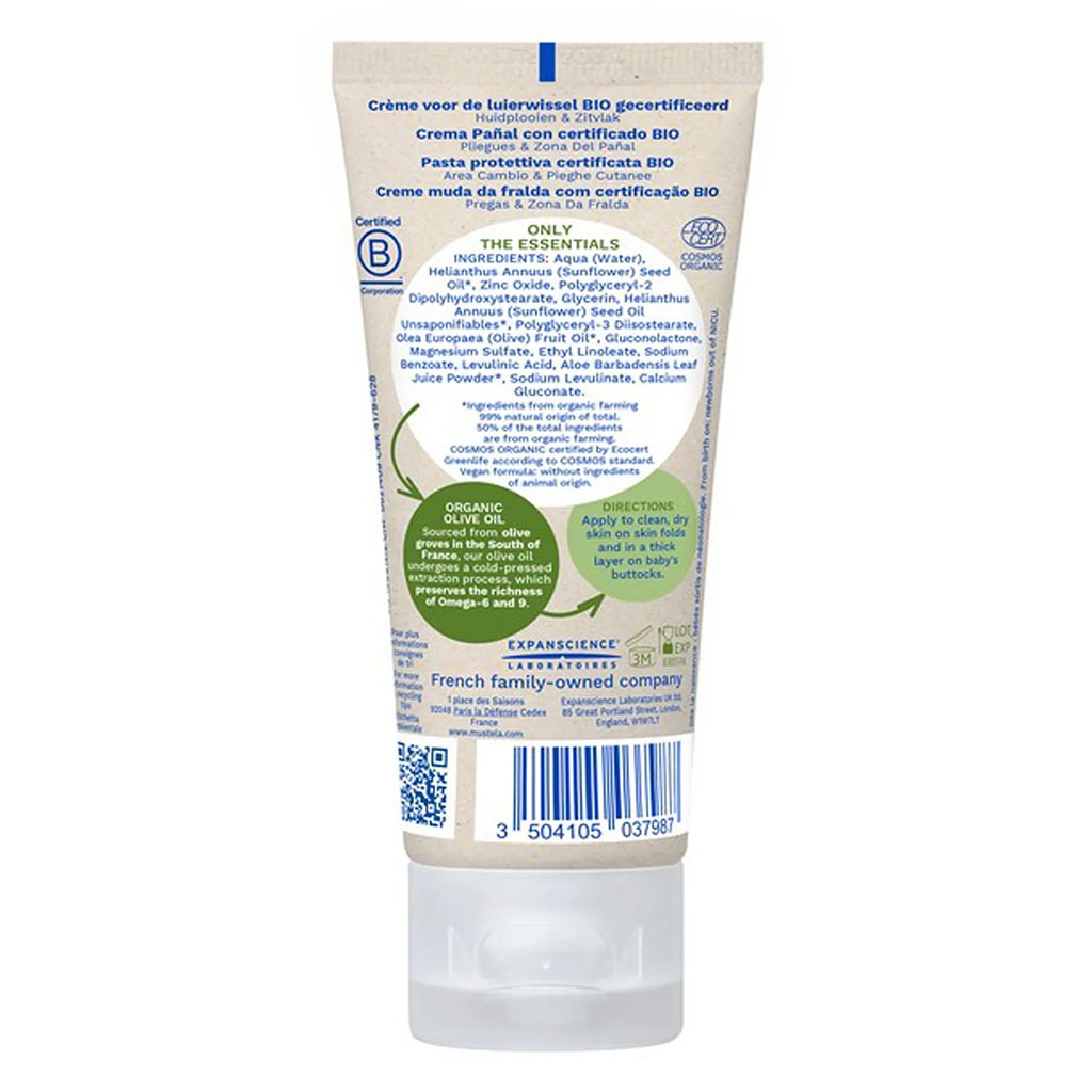 Mustela -Bio Organic Diaper Cream 75ml