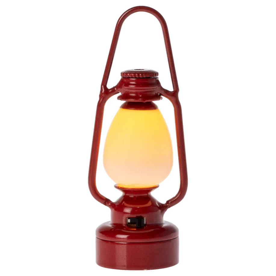 Vintage Lantern Mouse - Red