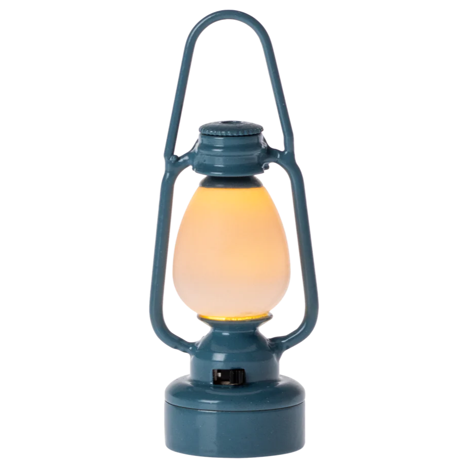 Vintage Lantern Mouse - Blue