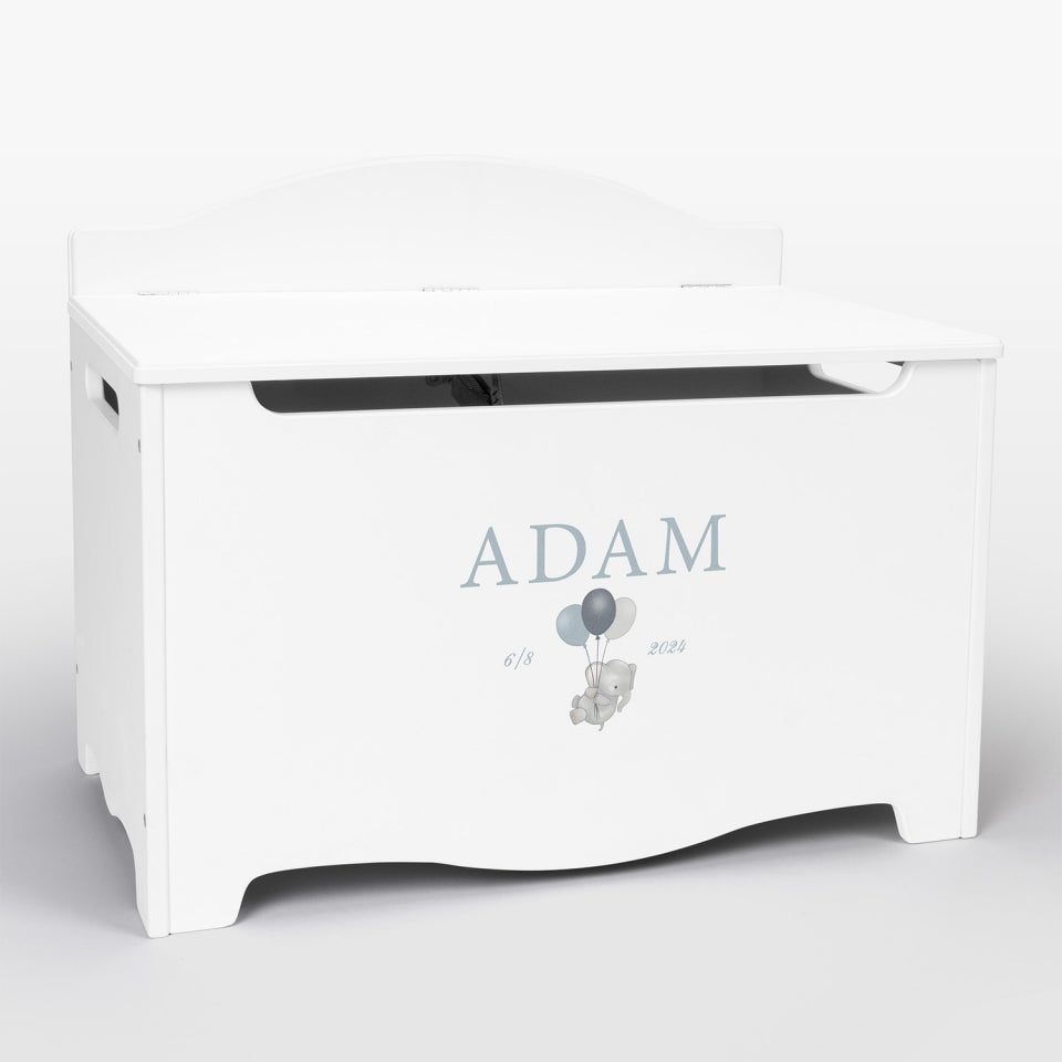 Storage Chest Named Elephant White - Dream(Personalised) PRE ORDER