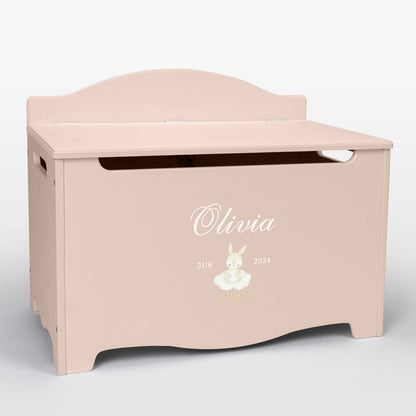Storage Chest Named Bunny Pink - Dream(Personalised) PRE ORDER