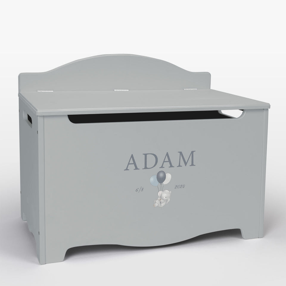 Storage Chest Named Elephant Blue - Dream(Personalised) PRE ORDER