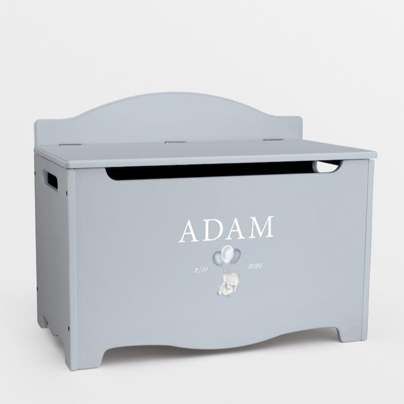 Storage Chest Named Elephant Blue - Dream(Personalised) PRE ORDER