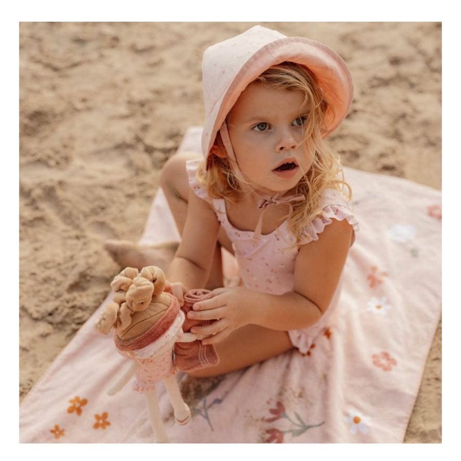 Bath Towel Flowers & Butterflies