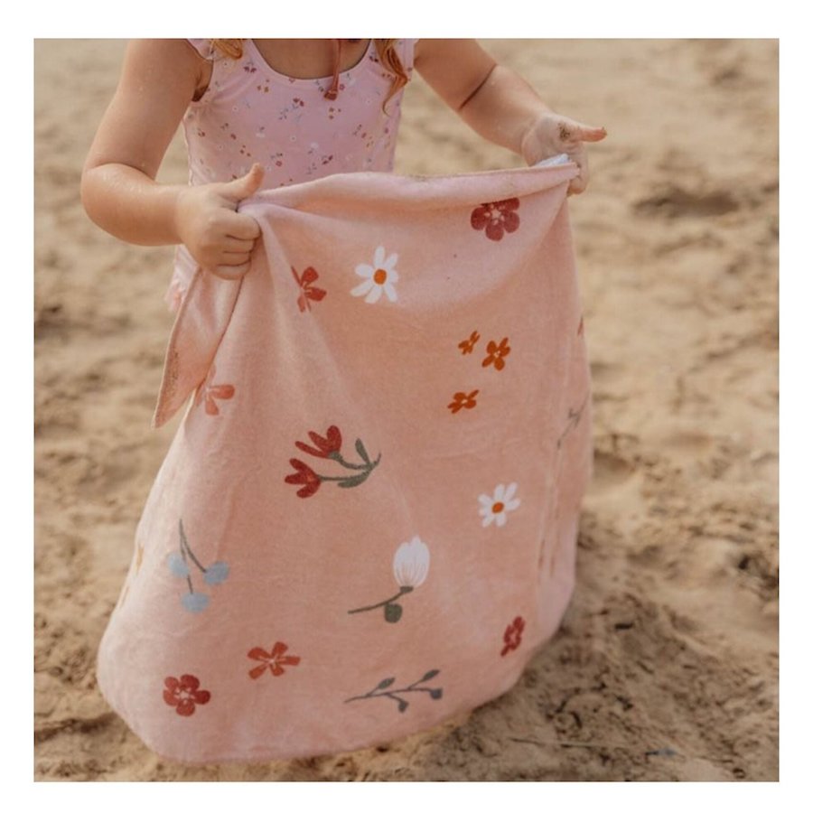 Bath Towel Flowers & Butterflies