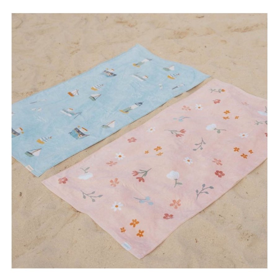 Bath Towel Flowers & Butterflies