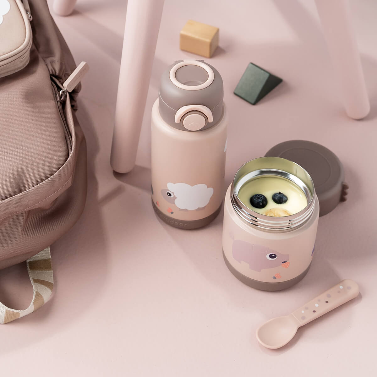 Insulated Food Jar Tiny Farm Powder 300ml