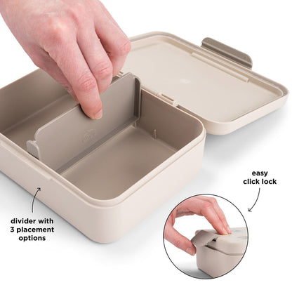 Lunch Box with Divider Celebration Sand