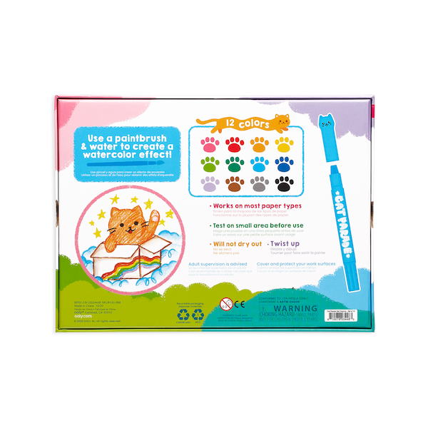 Cat Parade Watercolor Gel Crayons - Set of 12