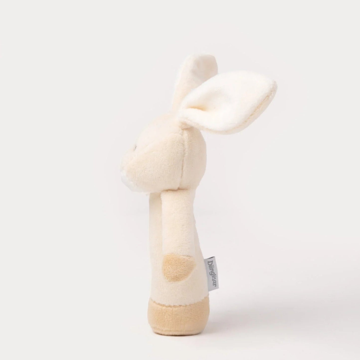 Diinglisar Rattle Rabbit, Beige, 14 cm