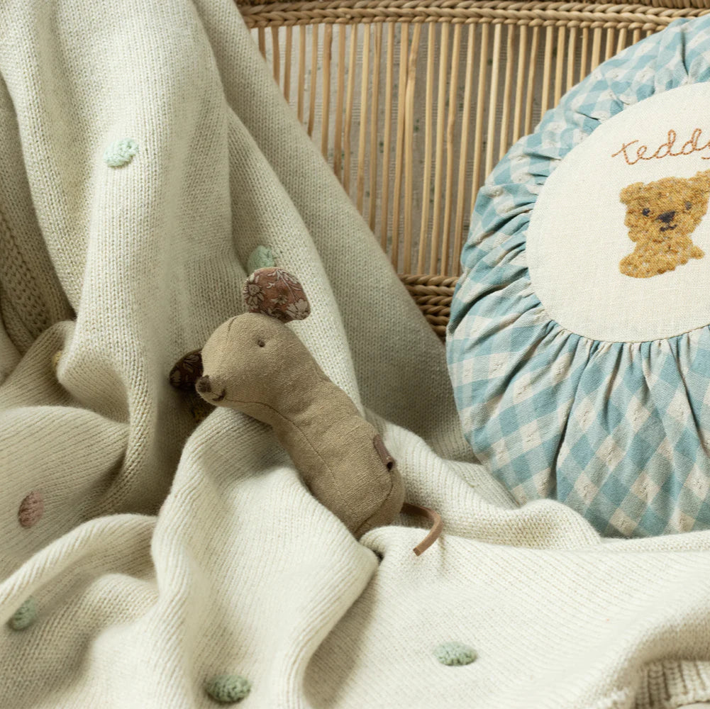 Lullaby Friends Mouse Rattle - Light Umber
