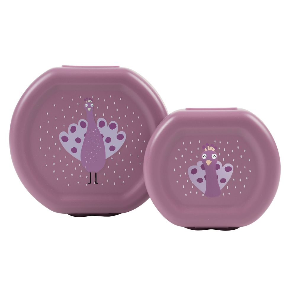 Snack Box With Clips - Ballerina Mrs. Peacock