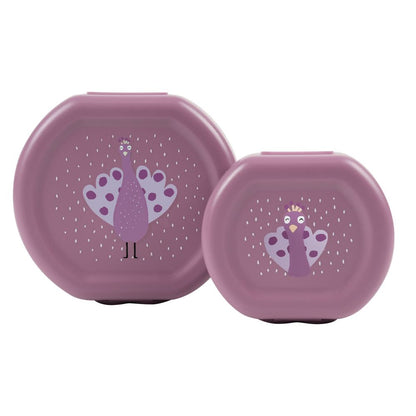 Snack Box With Clips - Ballerina Mrs. Peacock